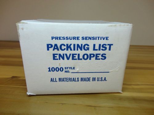 1000 Packing List Envelopes 4&#034;x8&#034; NEW IN BOX