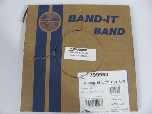 Qty 3 band-it valustrap + c19199 100&#039; roll 3/8x.02&#034; stainless steel ss banding for sale