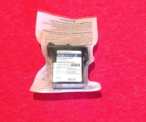 1 New Genuine Pitney Bowes 797-M Ink Cartridge Fluorescent Red Mailstation 2