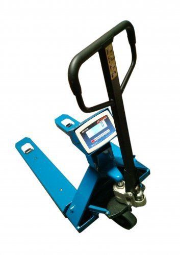 5000 lb x 1 lb optima op-918-e warehouse pallet jack scale free shipping for sale