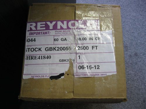 Reynolon 5044 pvc shrink film, 18&#034; x 60 gauage x 2500&#039;, 1 roll for sale