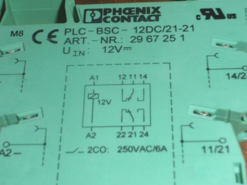 Phoenix Contact PLC-BSC-24DC/21-21 Relay Module ( 4 )new