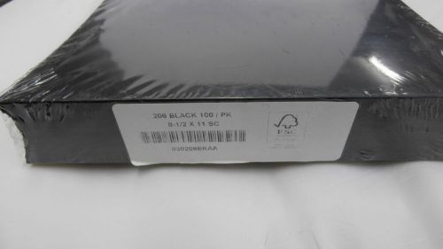 NEW Black Grain Binding Covers 8.5 x 11 Letter Size - 100pk GBC Style