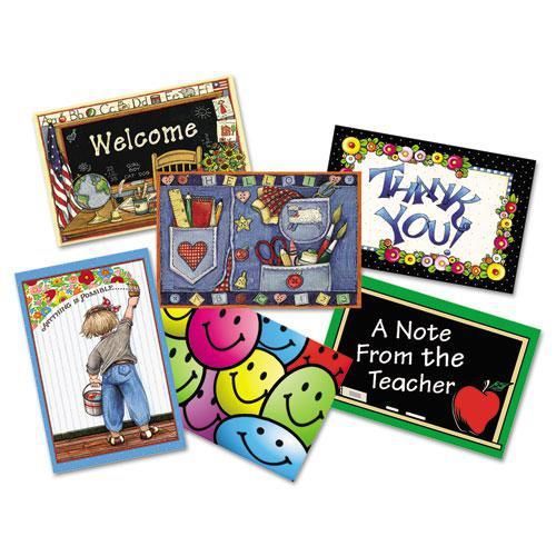 NEW TEACHER CREATED RESOURCES 9026 Postcard Pack with 30 Each of Six Designs, 4