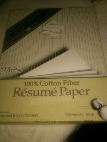 100% Cotton Fiber Resume&#039; Paper