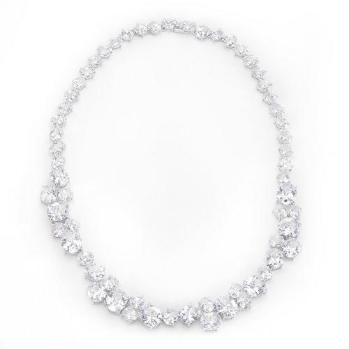 Bejeweled Cz Collar Necklace Icon Bijoux