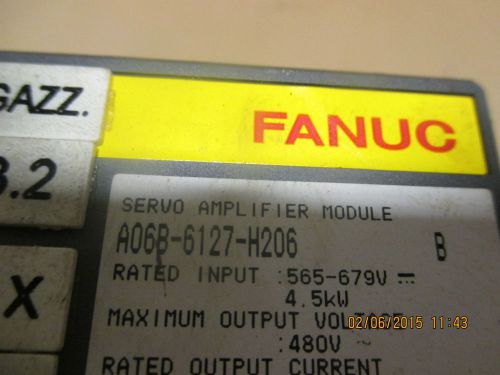 FANUC A06B-6127-H206 SERVO AMPLIFIER MODULE