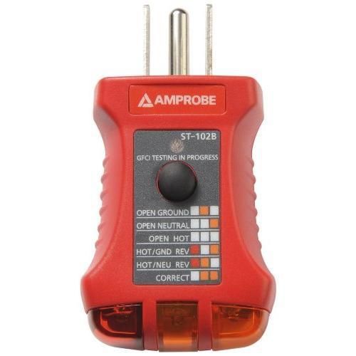 Amprobe st-102b socket tester with gfci new for sale