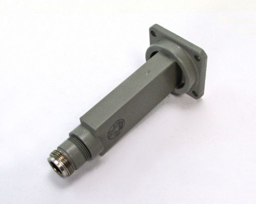4&#034; Waveguide WR-90 to Type-N Coaxial Adapter, 8.20-12.4 GHz