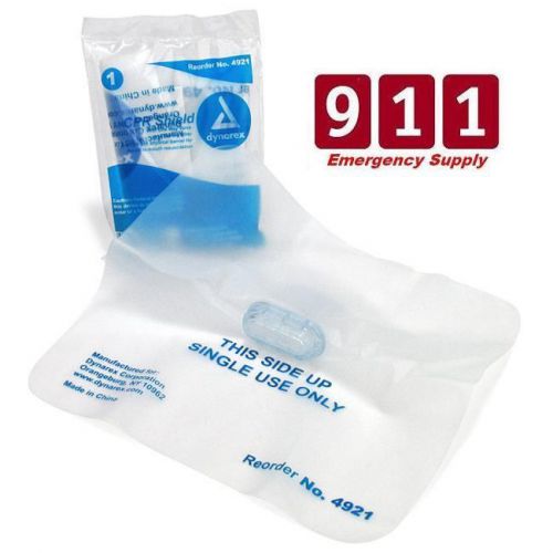 Dynarex CPR Disposable Face Mouth Shield Barrier Compact Pocket Size