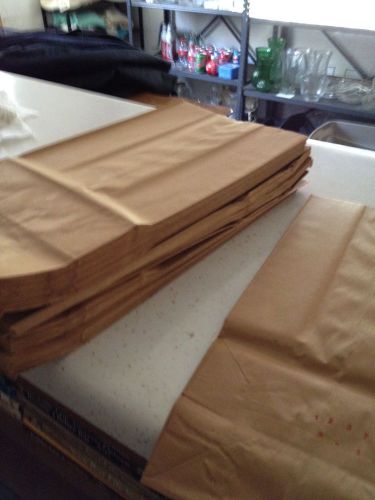 75 brown paper grocery bags 7 inches x 13 1/2 in. tall