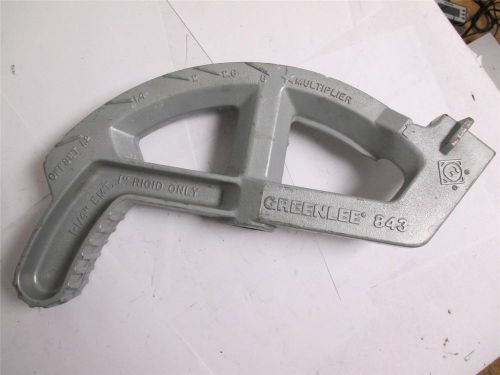 Greenlee 843 1 1/4&#034; emt/ 1&#034; rigid conduit pipe bender head iron klein ideal for sale