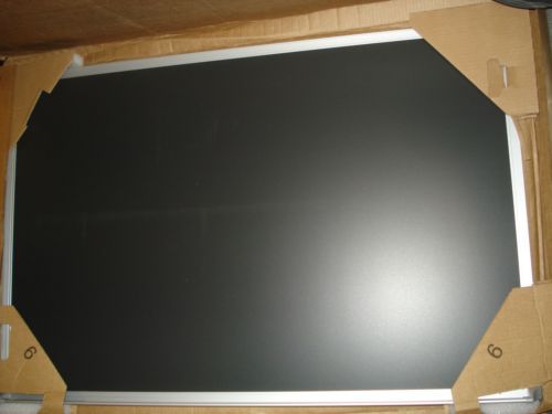 Porcelin Chalkboard 24&#034; x 36&#034; Steel Silver Frame Black Board PCA203B |LU1|