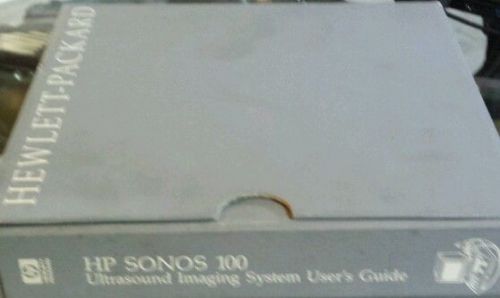 HP Sonos 100 Ultrasound Imaging System User Guide  Hewlett-Packard
