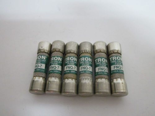 LOT OF 6 COOPER BUSSMANN FNQ-7 FUSE NEW NO BOX