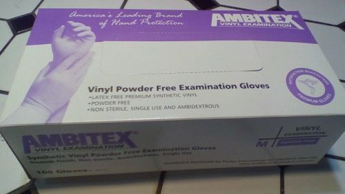 Vinyl powder free examination gloves