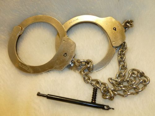 Peerless  leg restraints shackle irons legcuffs with key.. for sale