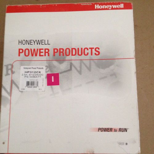 HONEYWELL HP312CX 6/12/24 VDC 2.5 AMP POWER SUPPLY w/ Battery ENCLOSURE NIB!