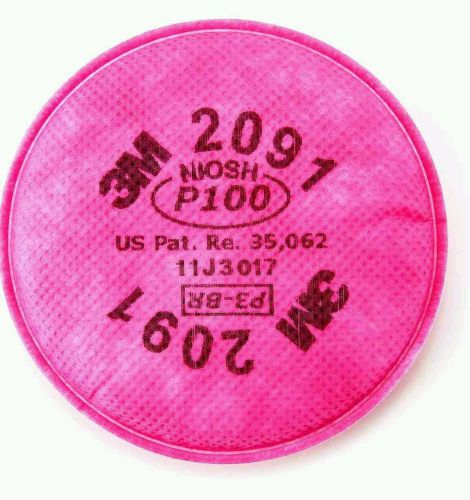 3m 2091 particulate filter p100 for 6000, 7000 series respirator 2pcs=1 packs for sale