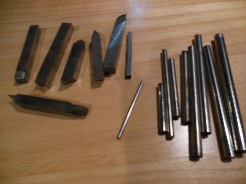 Lot of high speed steel round and square hss for sale