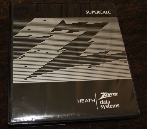 Heathkit Zenith Supercalc Manual with diskettes