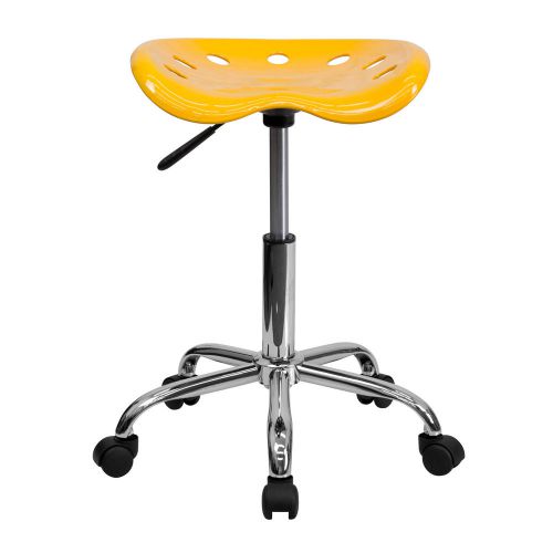 Flash furniture vibrant tractor seat and stool orange yellow for sale