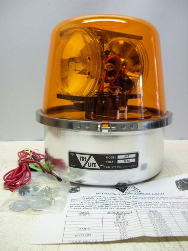 New In Box Tri Lite Amber Rotating Beacon Light / Model RF-6