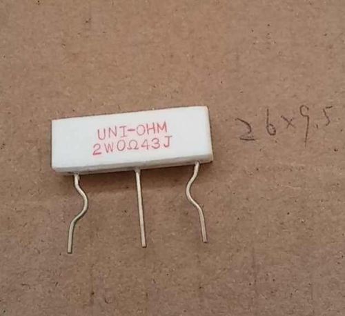 5 pieces noninductive resistor 2X2W 0.43 ohm for Amplifier