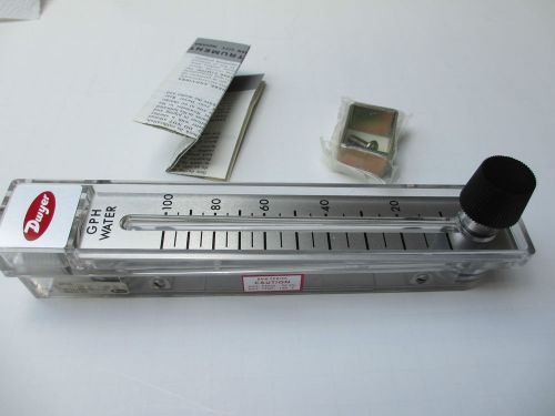 NEW IN BOX Dwyer Rate-Master Flowmeter 10-100GPH Water 5&#034; Scale #RMB85SSV