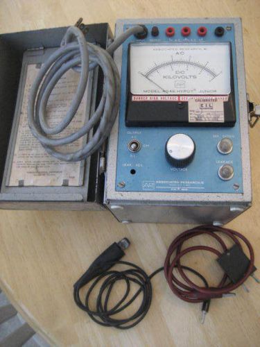 ASSOCIATED RESEARCH HYPOT AC/DC JUNIOR MODEL 4045 W/ CABLES INSTRUCTIONS WORKING