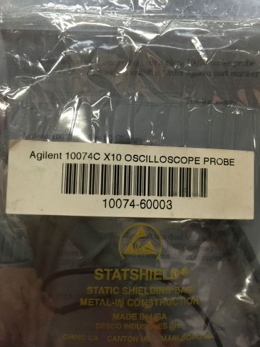 AGILENT 10070C and 10074C X10 OSCILLOSCOPE PROBE NEW IN BAG-/ CML/ GC