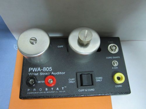 ESD COMPLIANCE PROSTAT PWA-805 WRIST STRAP AUDITOR ELECTROSTATIC AS IS BIN#K4