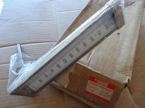 Weksler Industrial Thermometer 9&#034; Type 115 Range +30 to 240