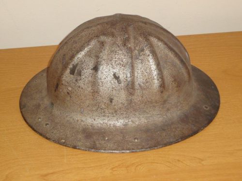 Vintage B.F. McDonald Construction Hard Hat w/ Orig Liner Los Angeles CA USA