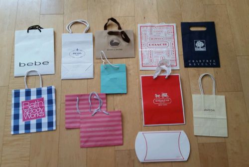 Prada Coach bebe Tiffany &amp;Co Dooney Victoria&#039;s Secret &amp;More Paper Shopping Bag