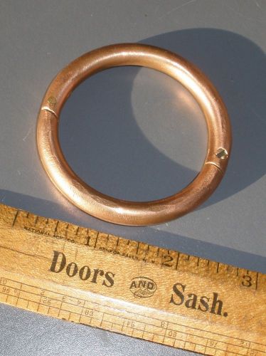 Vintage COPPER  BULL NOSE RING 2.5&#034; x 5/16&#034;
