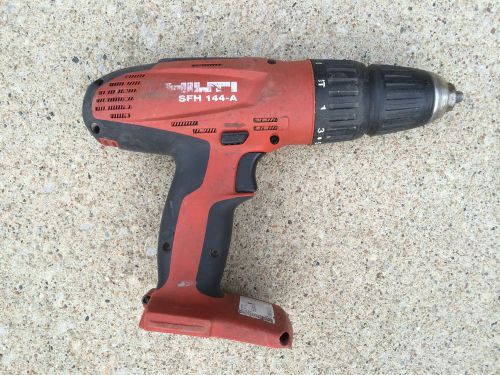 Hilti 1/2&#034; cordless hammer drill / driver 14v - model sfh 144-a for sale