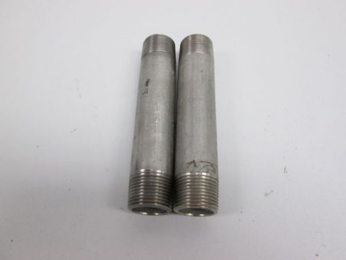Lot 2 new b304/sf05818 conduit pipe nipple 3/4in npt 5in length d257253 for sale