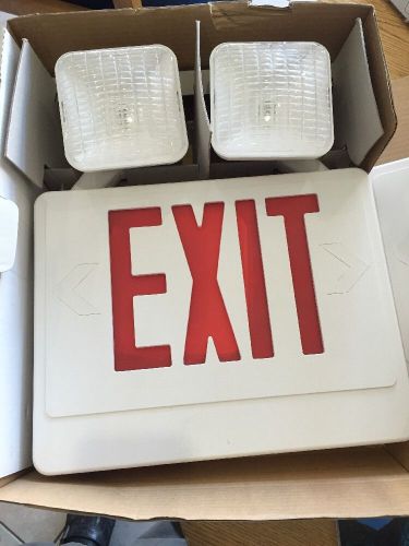 Emergency Light Exit Sign combo with Battery back-up - UL Listed