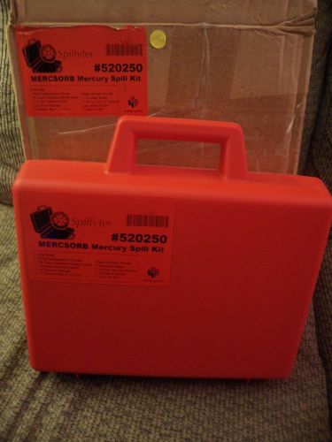 Brand New In Box Spilfyter MERCSORB Mercury Spill Kit #520250 W/Case