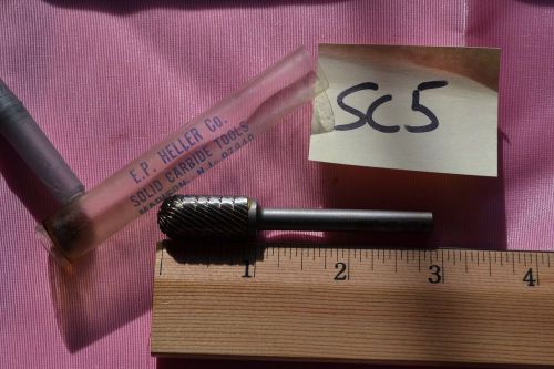Tungsten Carbide Burr- SC5- Cylindrical Ball Nose - 1/4&#034; dia  QTY=1