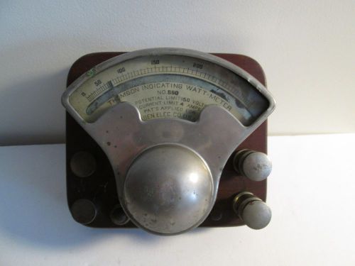 Vintage GE Indicating Watt Meter in Box