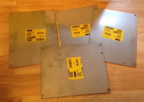 Lot of 4 hoffman a-10p8ss 5 hole enclosure panel back plate new old stock for sale