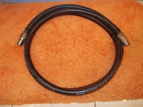 12ft gasoline hose pumplex thermold with 3/4 inch aluminum fittings. for sale