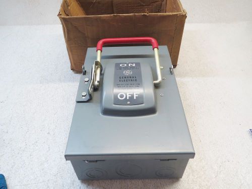 GENERAL ELECTRIC 60 AMP SAFETY SWITCH TH4322, 240 VAC, 4 SN POLE (NEW)
