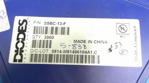 70-pcs generator purpose 100v 5a diodes s5bc-13-f 5bc13 s5bc13 for sale