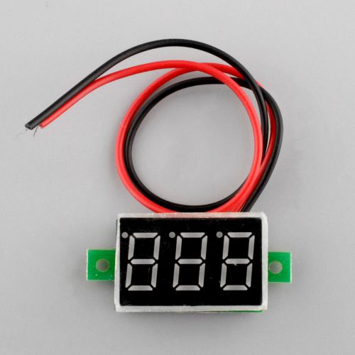 Green 0.36 inch digital dc 2.7-30v voltmeter gauge voltage volt detector for sale