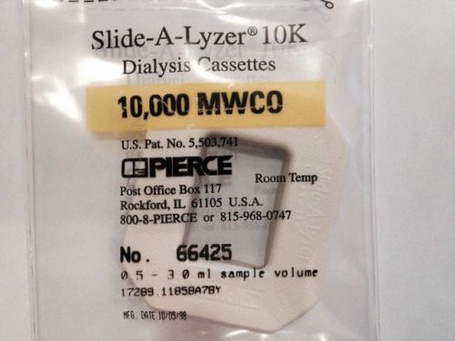 Pierce 66425 Slide A Lizer Dialysis Cassette 10,000 MWCO 0.5-3ml,  (6pcs)