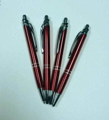 Lot of 100 Pcs Diamond Grip Red Metal Pen