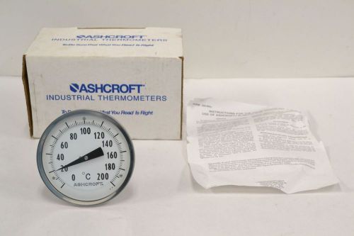 Ashcroft 50-ei60r-060 6in stem thermometer temperature 0-200c 5in gauge b313823 for sale